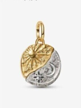 NWT Pandora Sun and Moon Medallion Charm